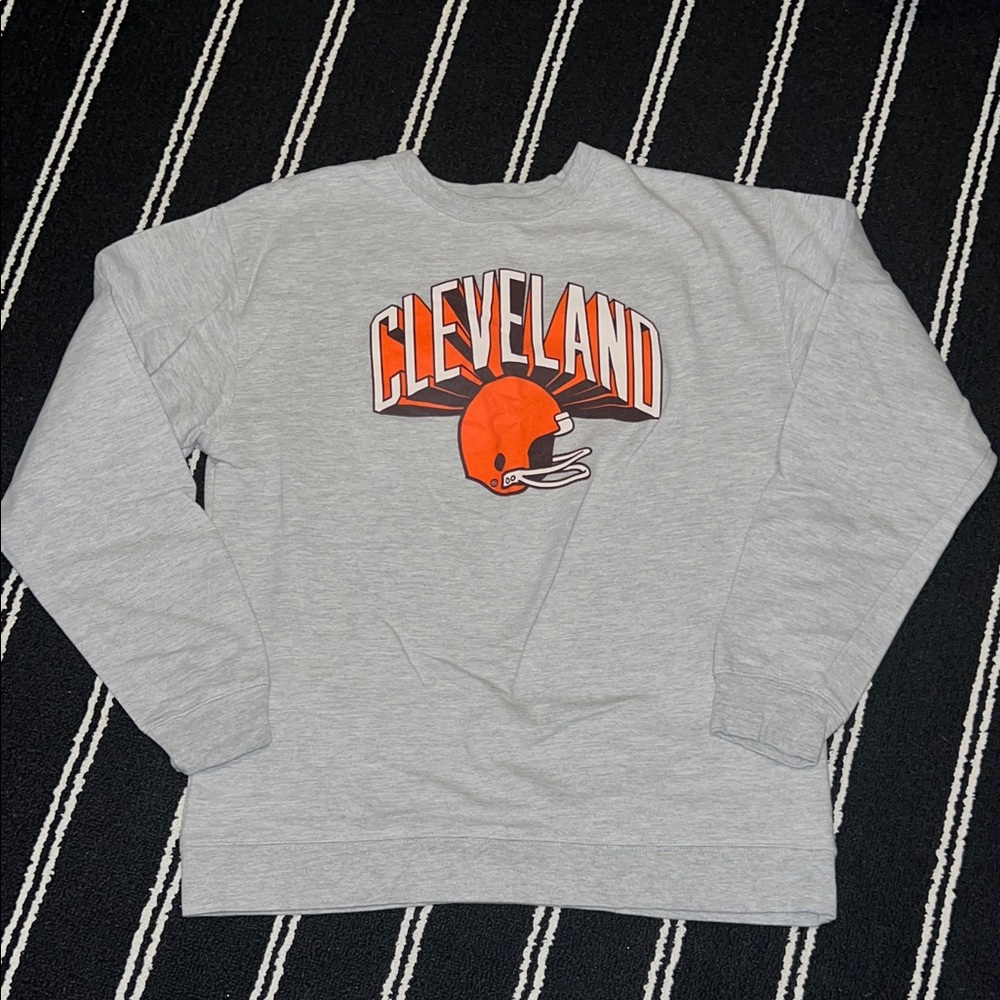 Cleveland Clothing Company Grey Crewneck Sweatshirt Browns